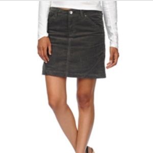 NWT Corduroy Mini Skirt Gray Horny Toad Coriander